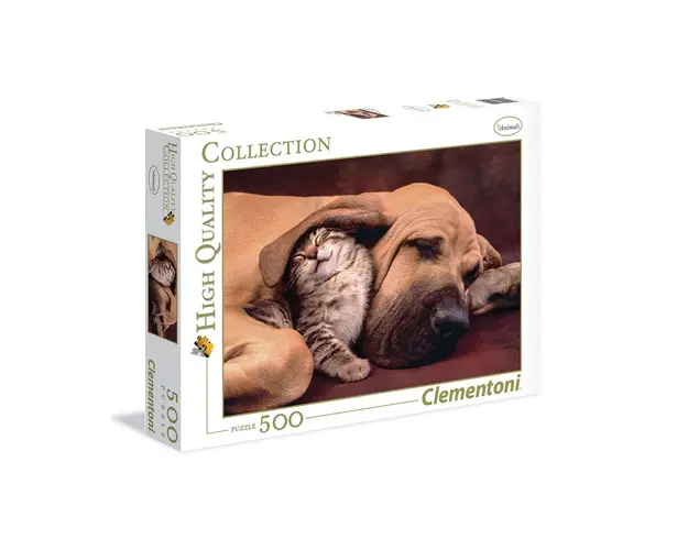 Puzzle 500 piese Clementoni Cat and Dog