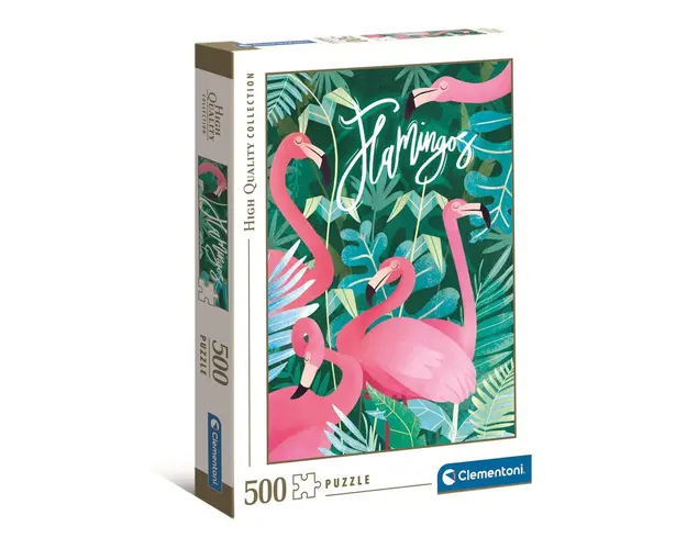 Puzzle 500 piese Clementoni Fantastic Animals Flamingos 35101