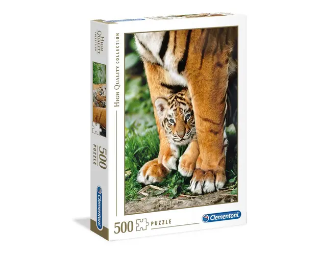 Puzzle 500 piese Clementoni High Quality Collection Pui Tigru Bengalez 35046