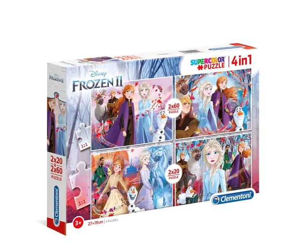 Puzzle Clementoni 2x20+2x60 piese Frozen 2