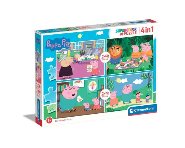 Puzzle Clementoni 2x20 + 2x60 piese Peppa Pig 24799