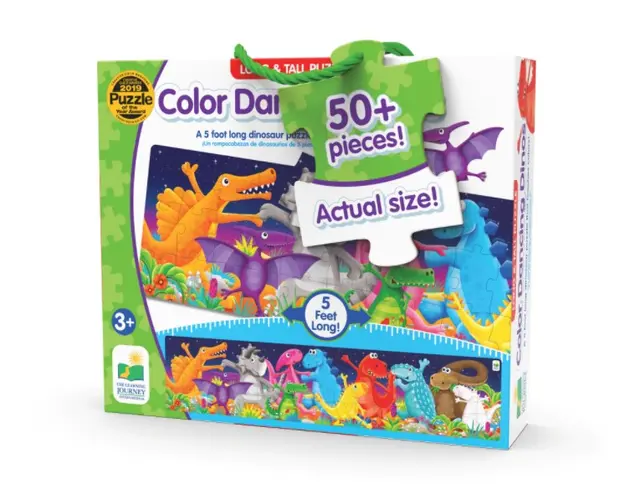 Puzzle de podea The Learning Journey Dinozauri Colorati