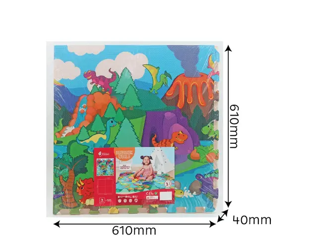 Puzzle din spuma moale Lumea Dinozaurilor 12 piese