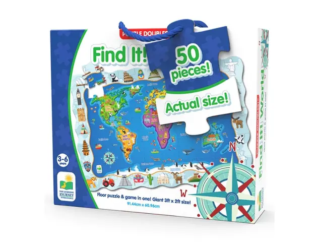 Puzzle si joc The Learning Journey Harta Lumii