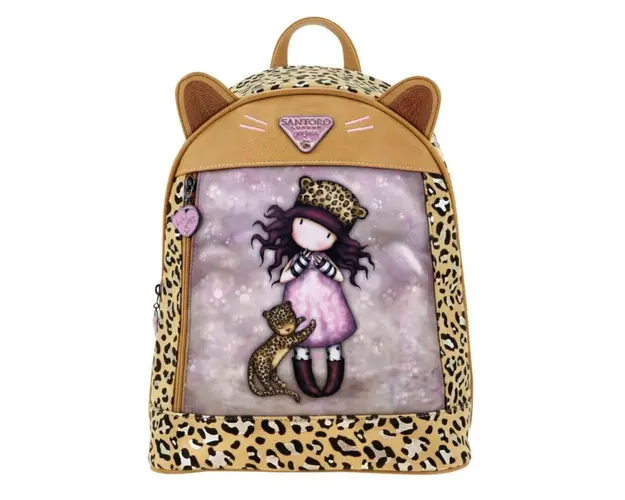 Rucsac fashion mare cu clapeta Gorjuss Purrrrfect Love