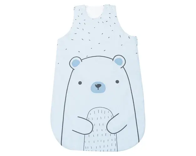 Sac de dormit pentru bebelusi Kikka Bear With me 70 cm 0-6 luni Albastru