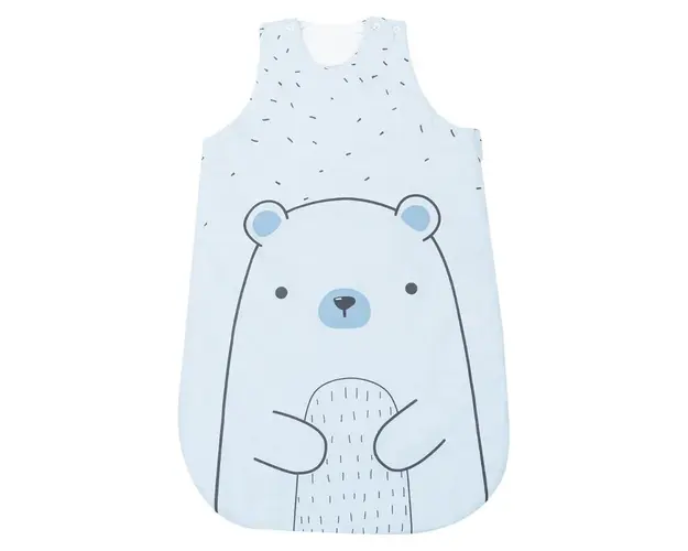 Sac de dormit pentru bebelusi Kikka Bear With Me 90 cm 6-18 luni Albastru