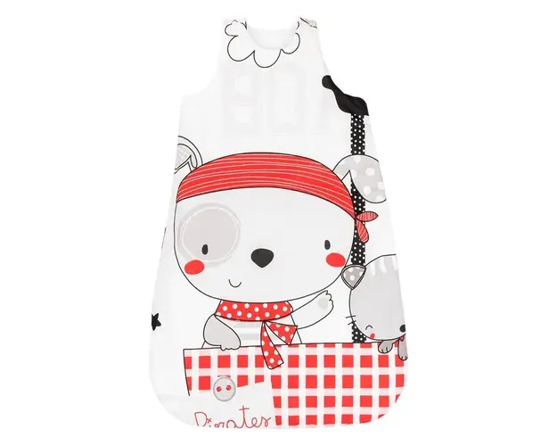 Sac de dormit pentru bebelusi Kikka Pirates 90 cm 6-18 luni Roz
