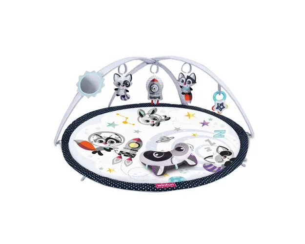 Saltea mare de activitati Winfun cu ratoni 106x88 cm