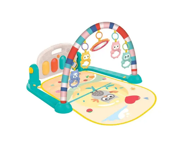 Salteluta de activitati cu pian Kikka Happy Owl Blue