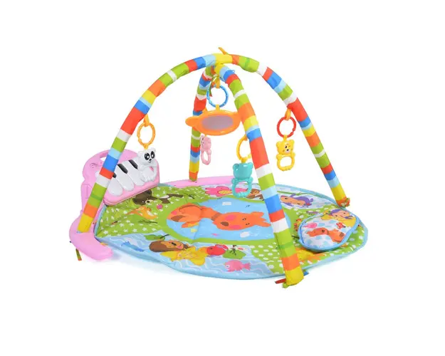 Salteluta de activitati cu pian Moni Active Center Piano Roz