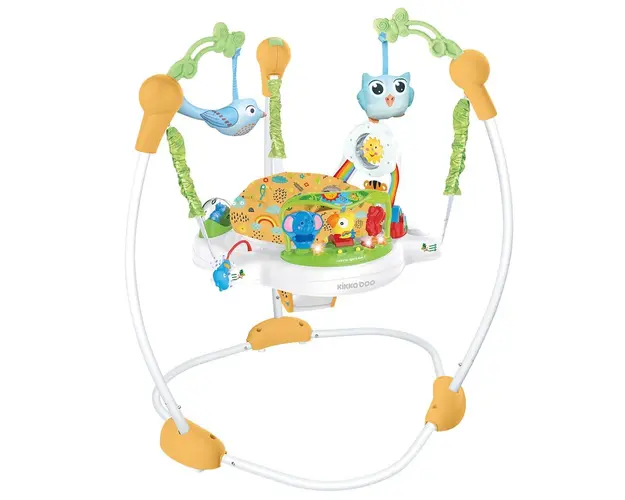Saritor cu panou interactiv Kikka Boo Forest Fun Portocaliu