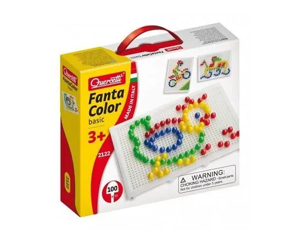 Set 100 piese Quercetti Fantacolor 10mm 2122