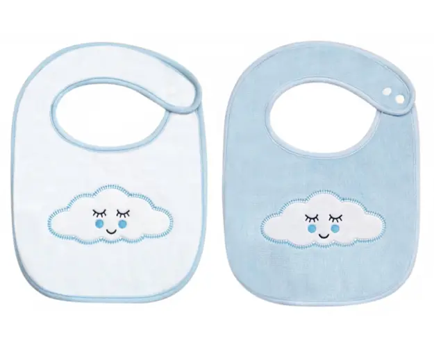 Set 2 bavete Kikka Sleepy Cloud Blue