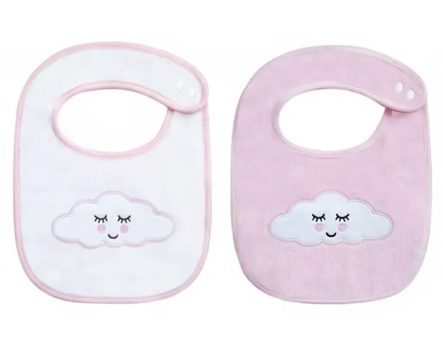 Set 2 bavete Kikka Sleepy Cloud Pink