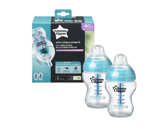Set 2 biberoane cu sistem anti-colici Tommee Tippee 260 ml