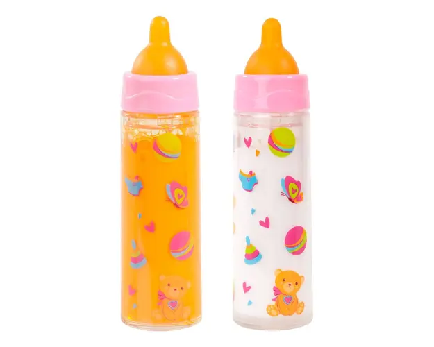 Set 2 biberoane de jucarie pentru papusi Bayer
