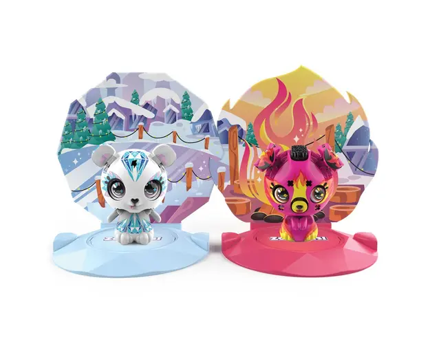 Set 2 figurine animalut transformabile Zoobles