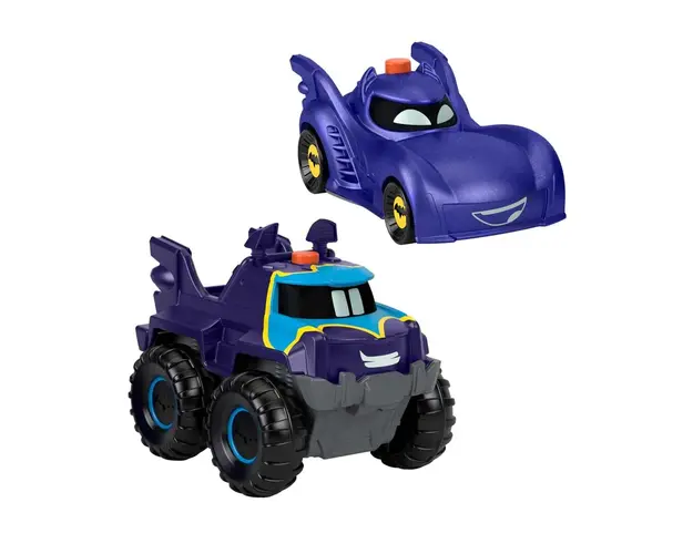 Set 2 masinute cu lumini Fisher Price Batwheels 1:55