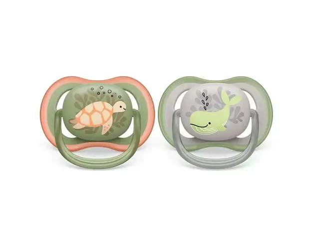Set 2 suzete Avent din silicon Ultra Air Unisex 6-18 luni