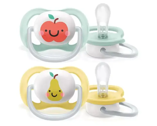 Set 2 suzete silicon Avent Ultra Air 0-6 luni Mar si Para