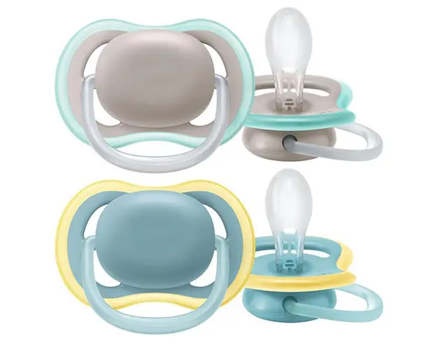 Set 2 suzete silicon Avent Ultra Air Neutru 18 luni+
