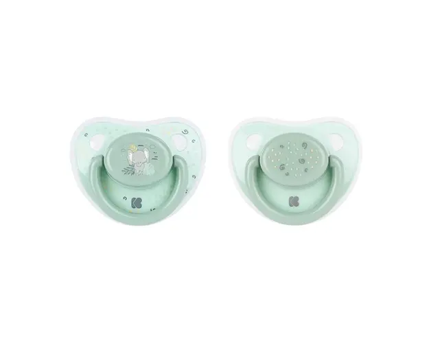 Set 2 suzete silicon Kikka Boo Savanna 6-18 luni Mint