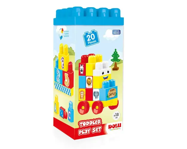 Set 20 de cuburi de constructie Dolu