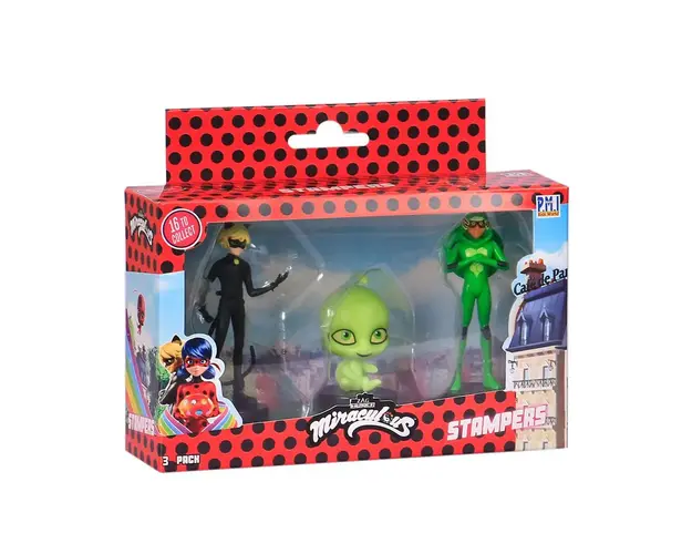 Set 3 figurine PMI Miraculous Lady Bug