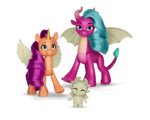 Set 3 figurine stralucitoare Hasbro My Little Pony Dezvaluirea Dragonului
