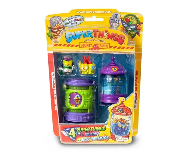Set 4 figurine cu accesorii Superthings Secret Spies
