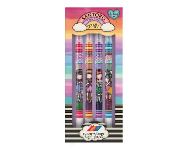 Set 4 markere Gorjuss Be Kind 8 culori