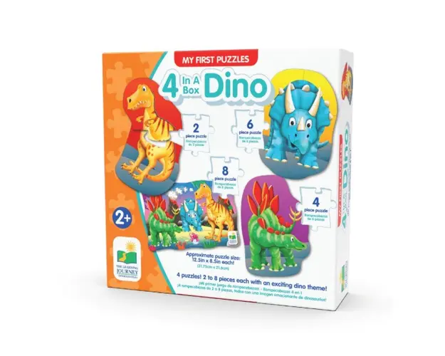 Set 4 puzzle-uri The Learning Journey Dinozauri