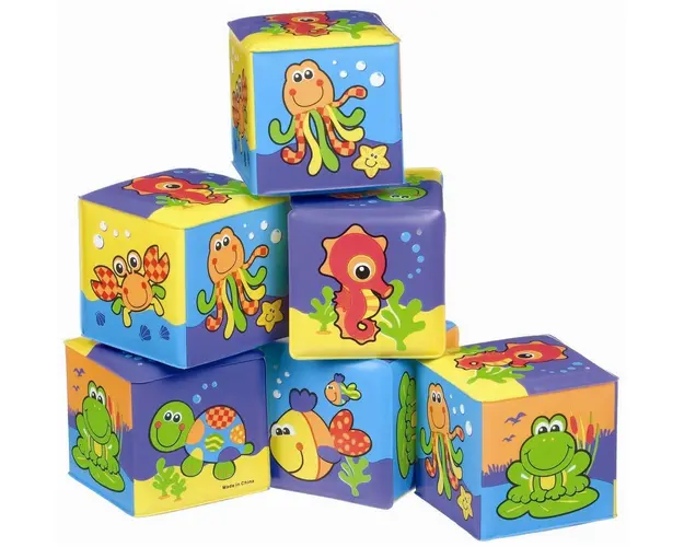 Set 6 cuburi moi de baie Playgro