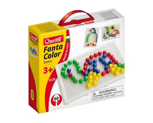 Set 60 piese Quercetti Fantacolor 15mm 2123