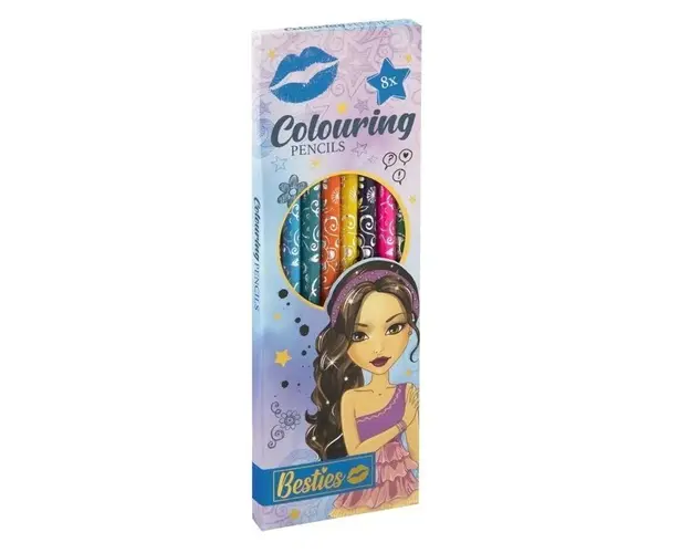 Set 8 creioane colorate Grafix Besties