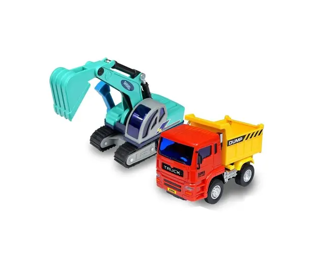 Set camion si excavator cu senile Power Truck