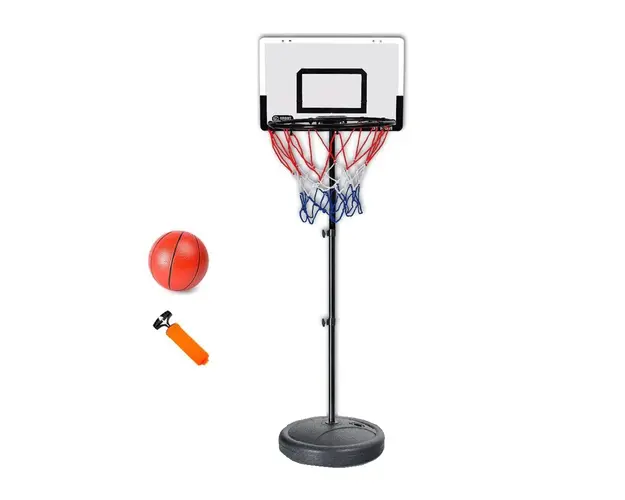 Set cos de baschet cu picior 118 cm si minge