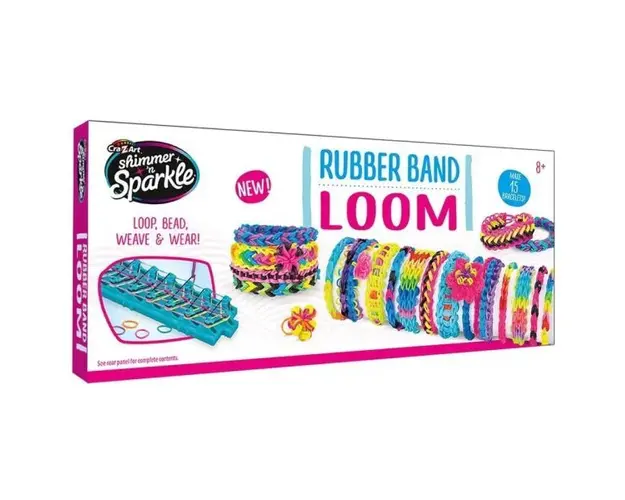 Set creatie bratari cu elastice CrazArt Loom
