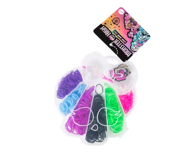 Set creatie bratari din benzi elastice Monster High