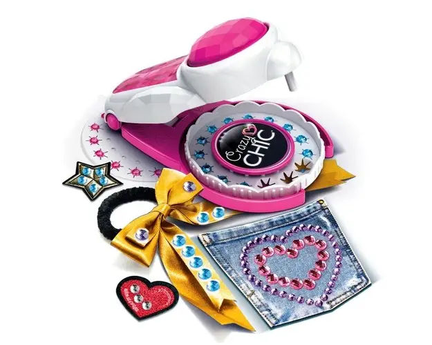 Set creativ Clementoni Masina de decorat Crazy Chic Strass Machine