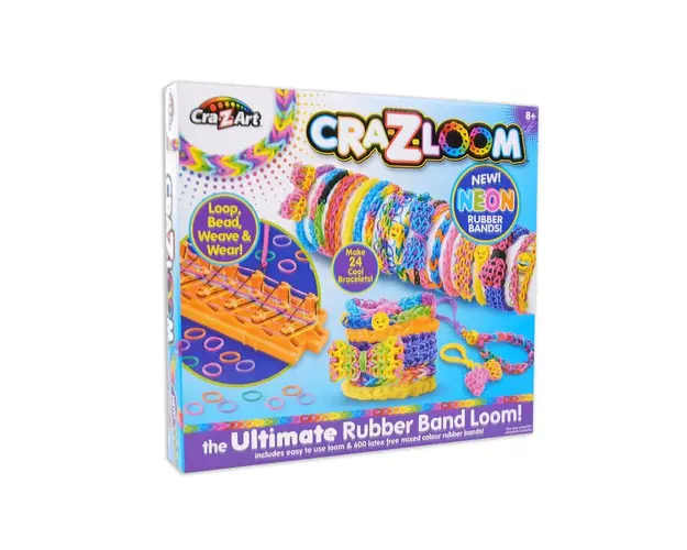 Set creativ de facut bratari din benzi elastice CrazArt Ultimate Rubber Band Loom 19128