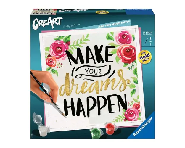 Set creativ Pictura pe numere Ravensburger Make Your Dreams Happen