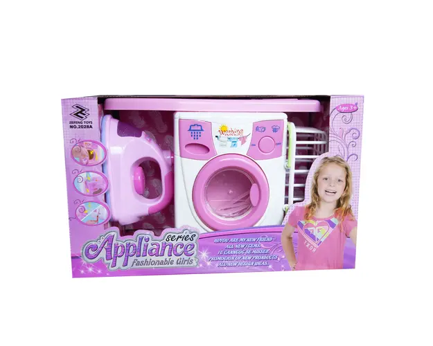 Set cu masina de spalat si fier de calcat Appliance Fashionable Girl