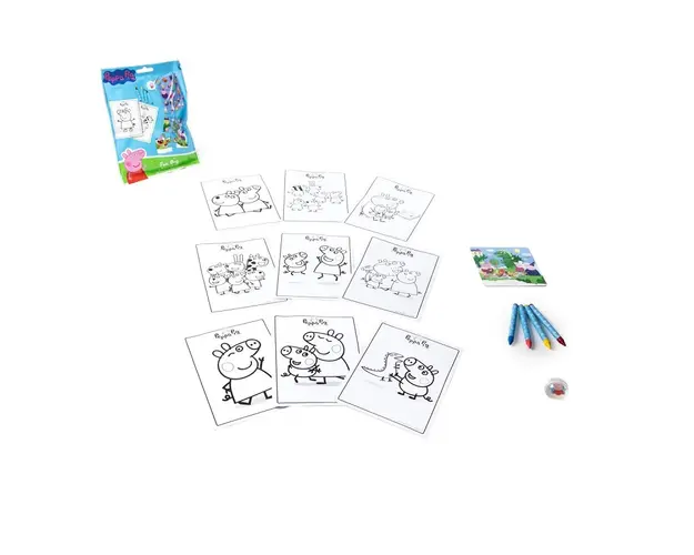 Set de colorat in punguta Peppa Pig Fun Bag