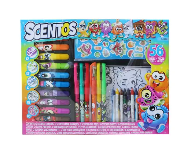 Set de colorat parfumat Scentos Activity 56 piese