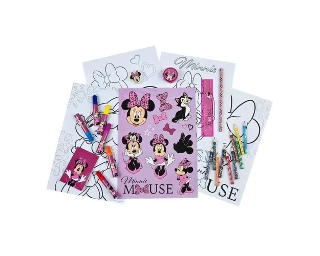 Set de colorat Undercover Minnie Mouse 35 piese