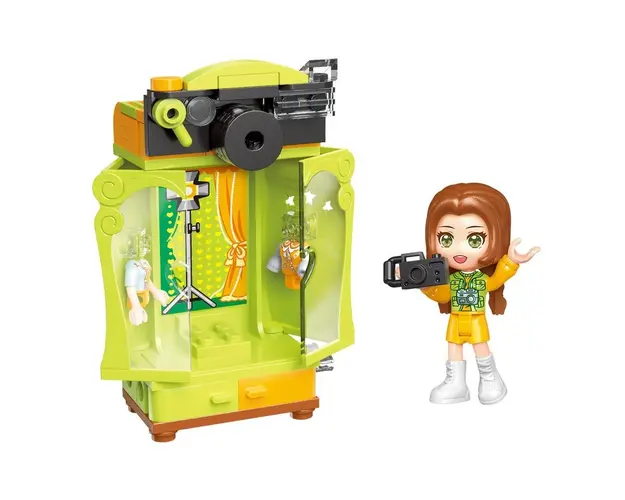 Set de constructie Garderoba cu figurina Qman Vibrant Photographer