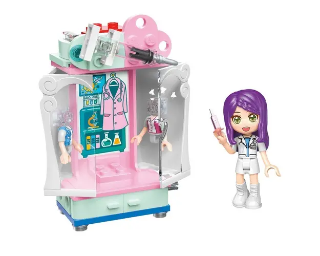 Set de constructie Garderoba cu figurina Qman Kind Doctor