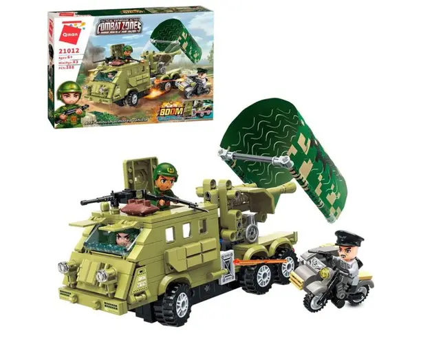 Set de constructie Qman Masina Blindata 388 piese